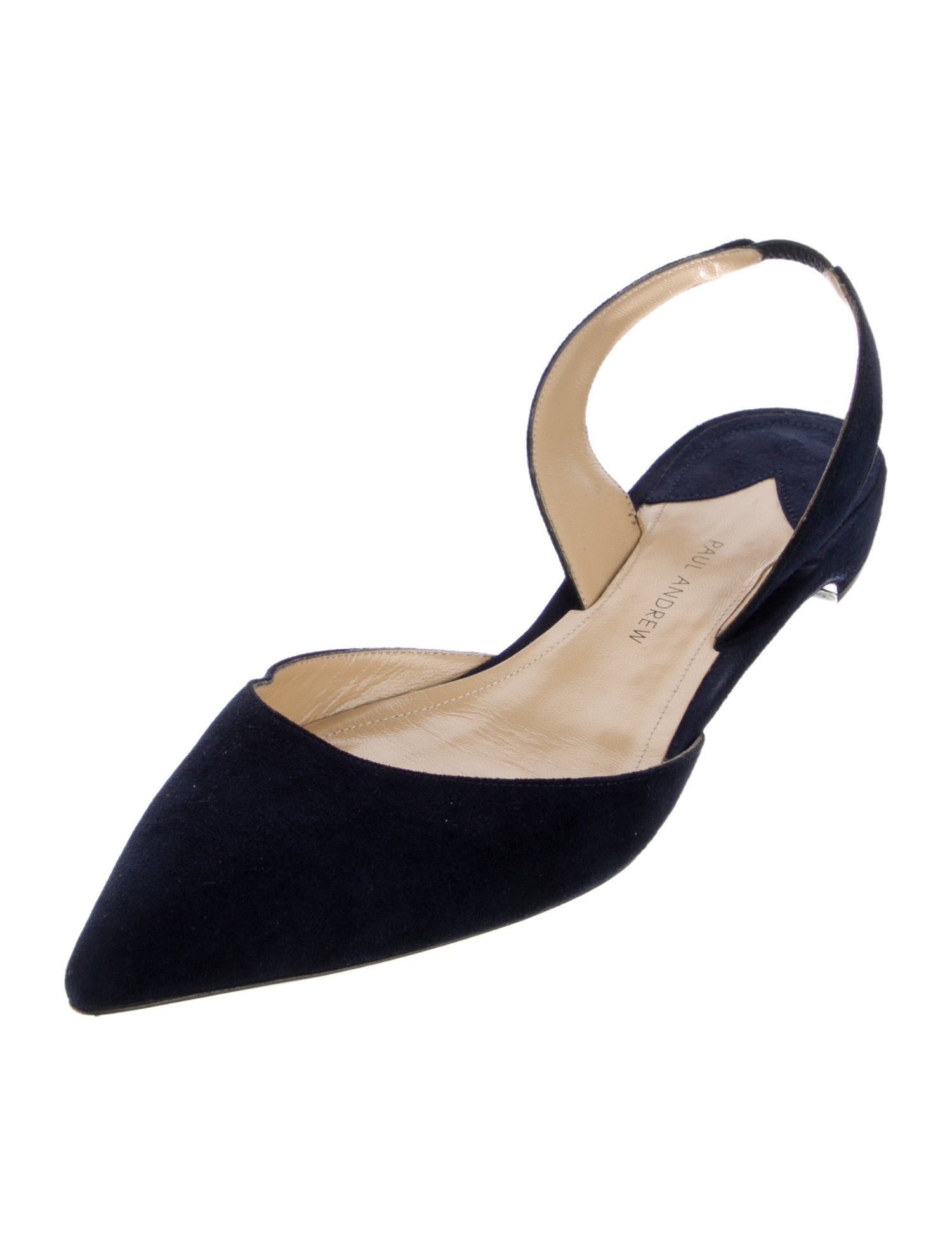 Paul Andrew Suede Slingback Flats