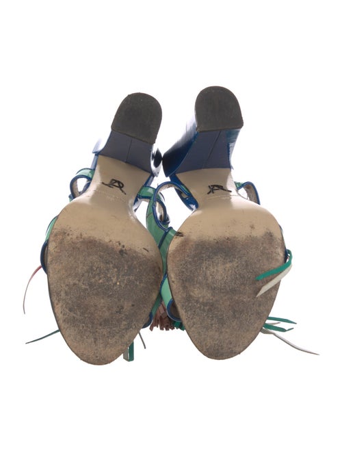 Paul Andrew Patent Leather Slingback Sandals