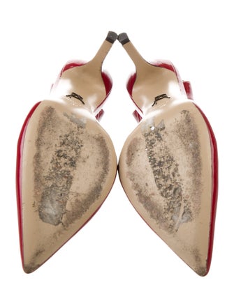 Paul Andrew Patent Leather Slingback Pumps