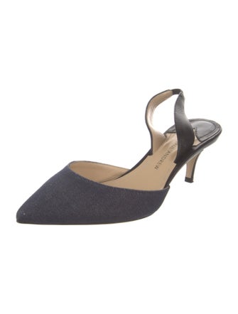 Paul Andrew Suede Slingback Pumps