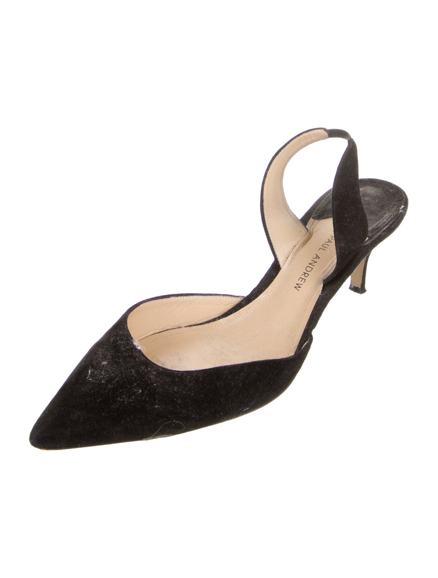 Paul Andrew Suede Slingback Pumps