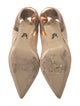 Paul Andrew Suede Leather Trim Embellishment D'Orsay Pumps
