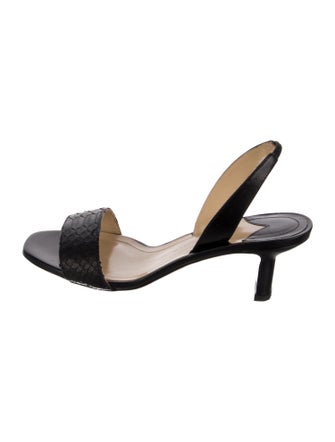 Paul Andrew Leather Slingback Sandals