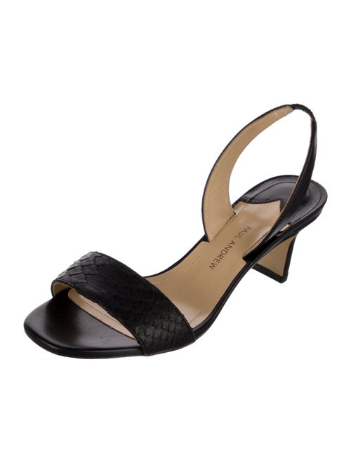Paul Andrew Leather Slingback Sandals