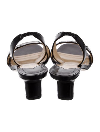 Paul Andrew Leather Slingback Sandals