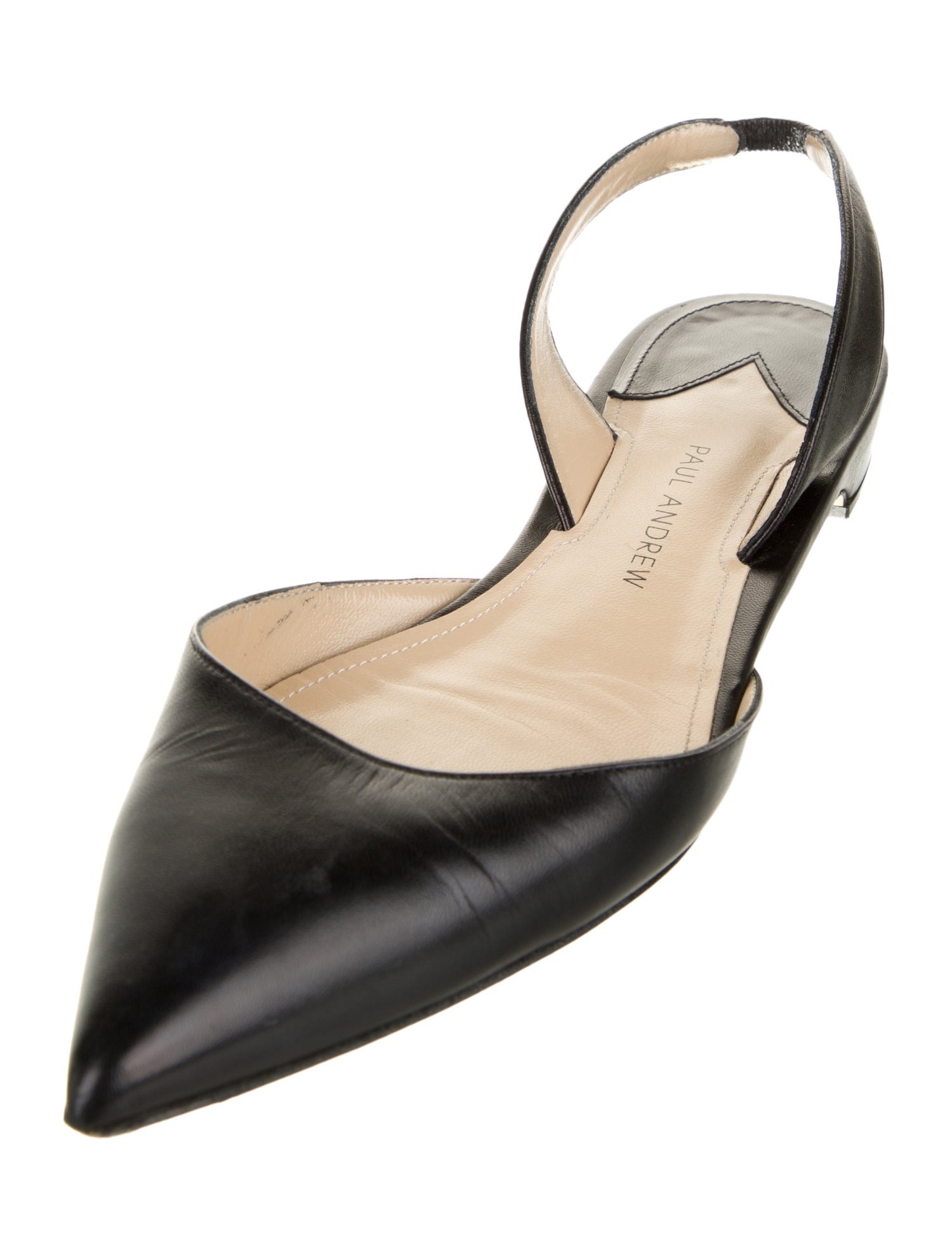 Paul Andrew Leather Slingback Flats