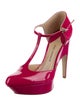 Paul Andrew Patent Leather T-Strap Pumps