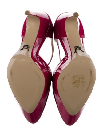 Paul Andrew Patent Leather T-Strap Pumps