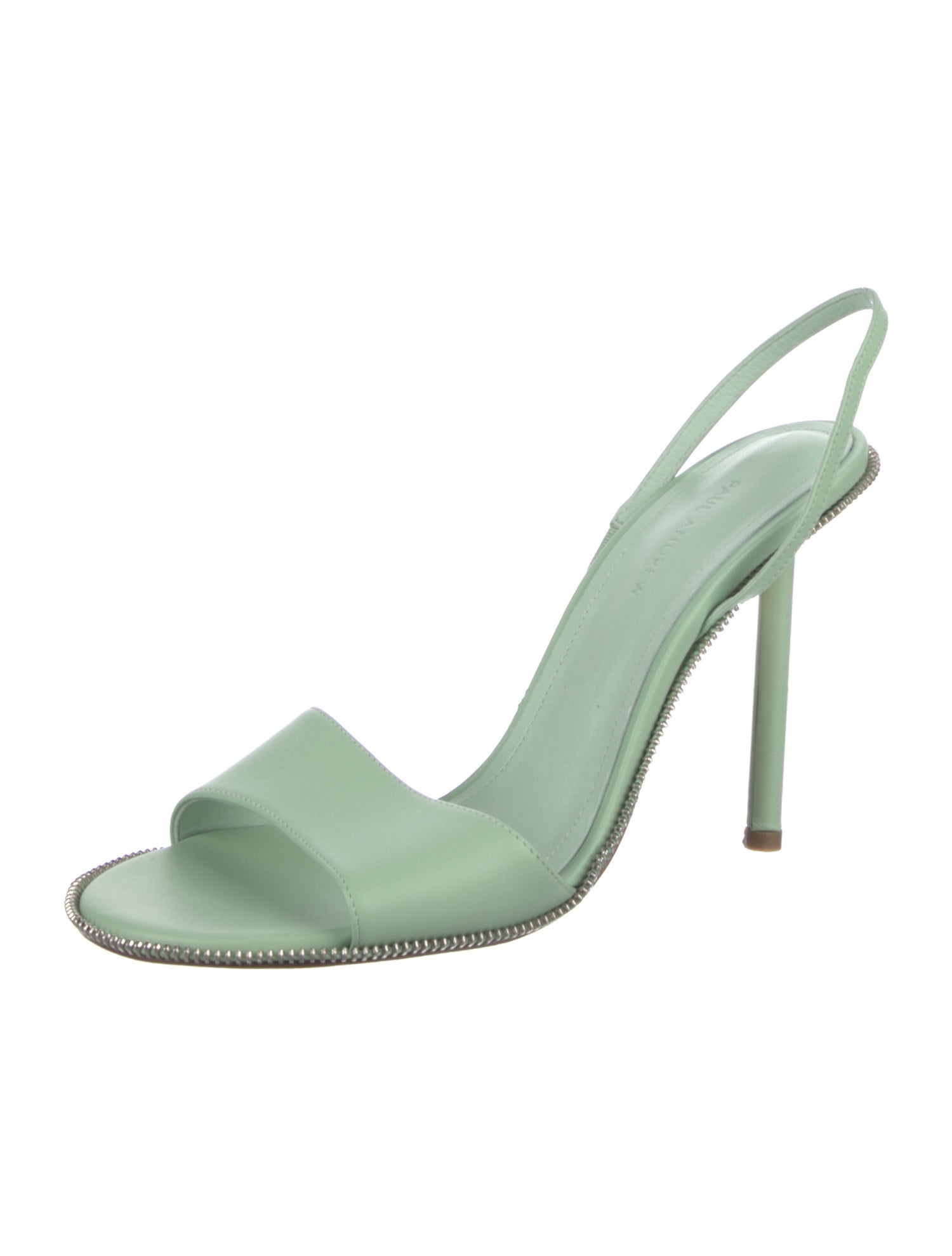 Paul Andrew Leather Slingback Sandals