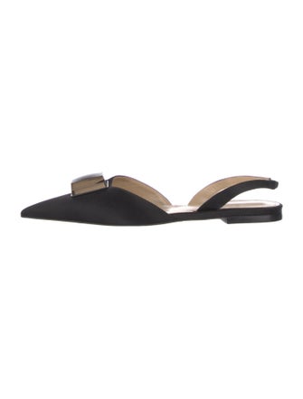 Paul Andrew Satin Slingback Flats