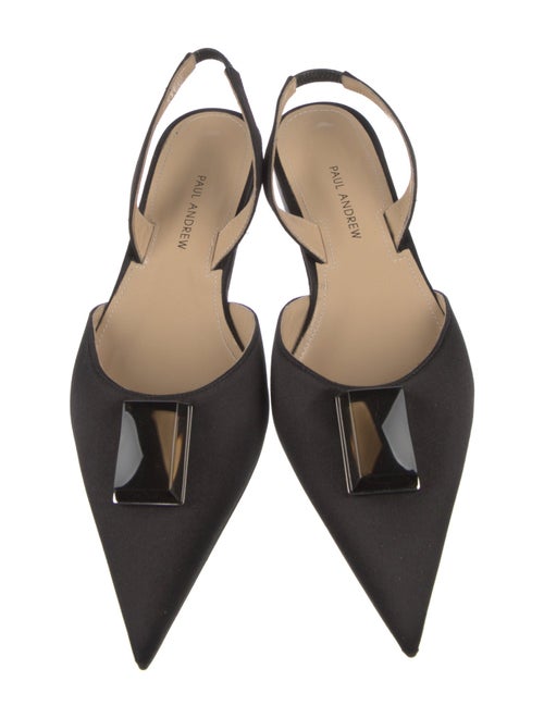 Paul Andrew Satin Slingback Flats