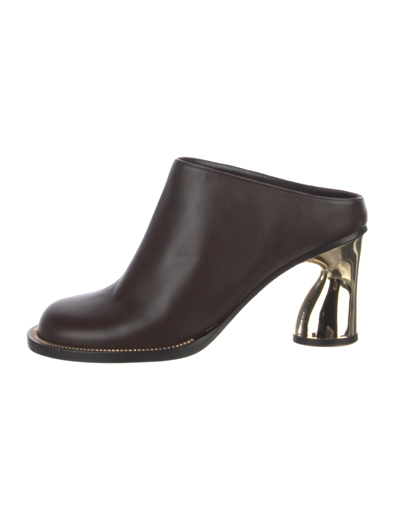 Paul Andrew Leather Studded Accents Mules