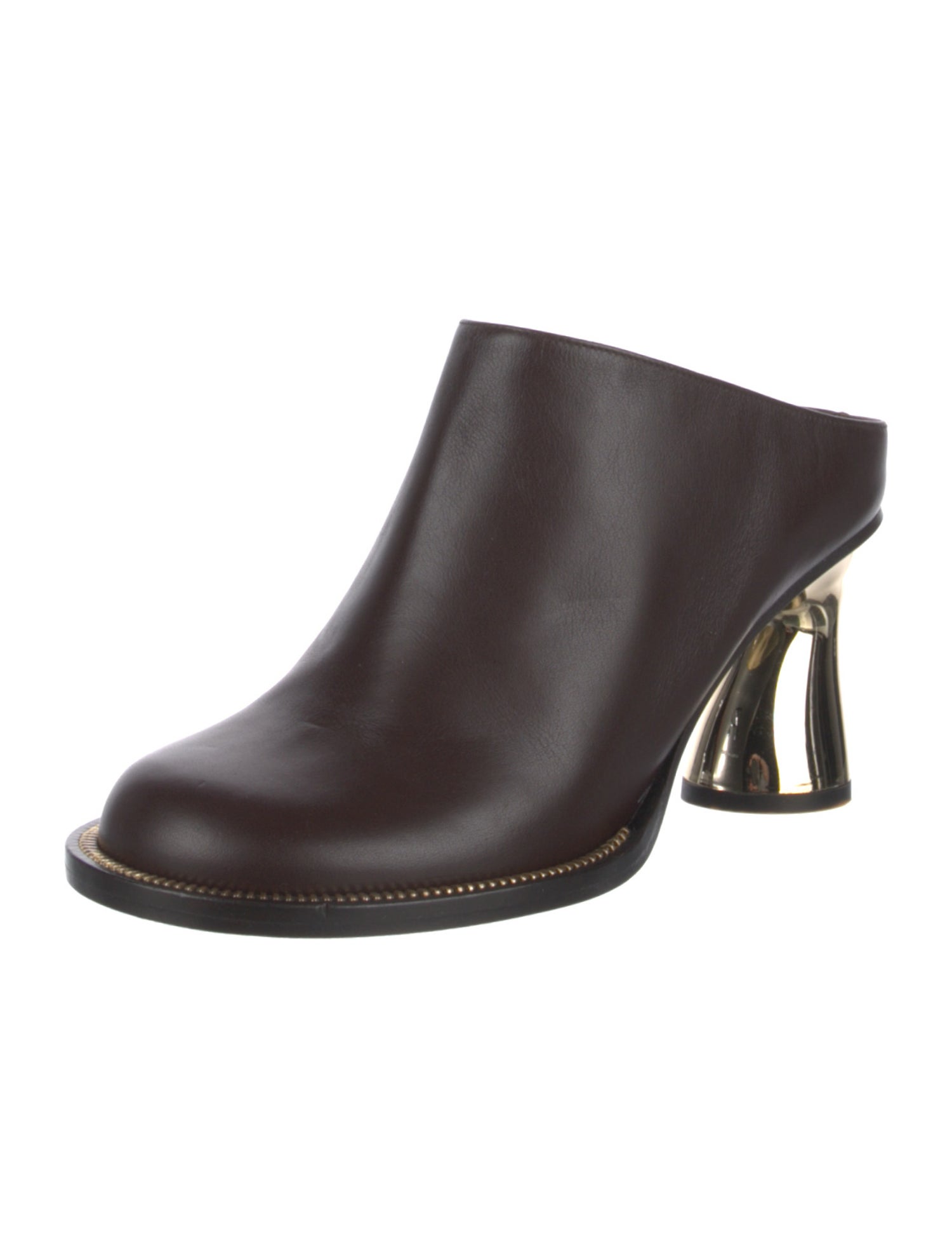 Paul Andrew Leather Studded Accents Mules