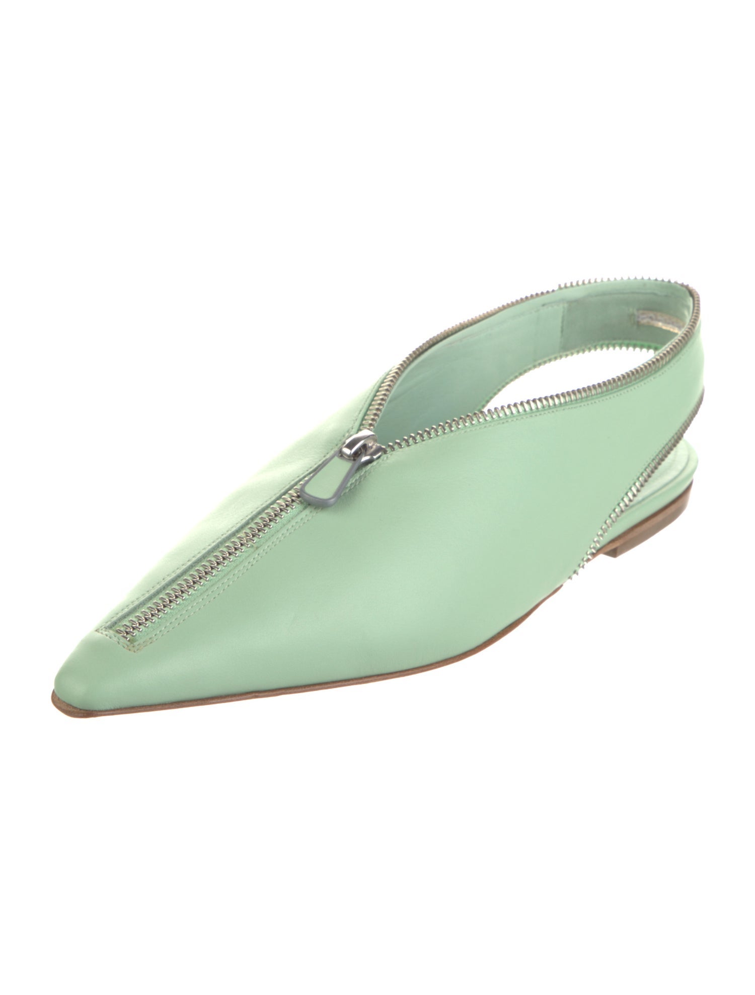 Paul Andrew Leather Slingback Flats