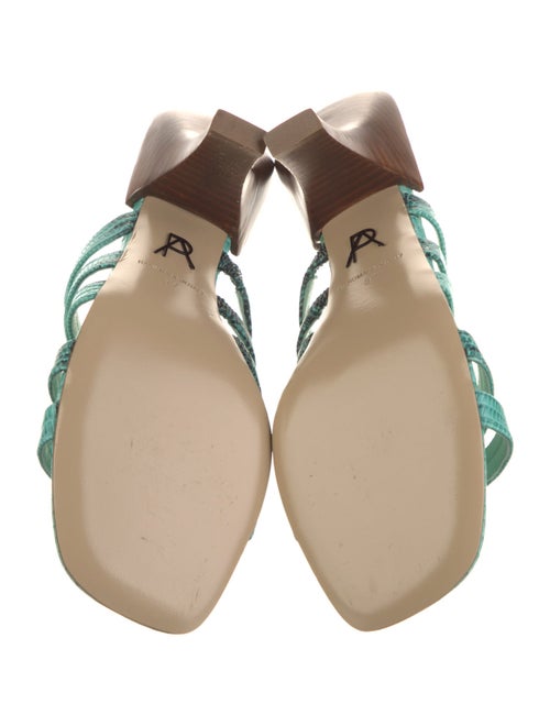 Paul Andrew Leather Animal Print Slides