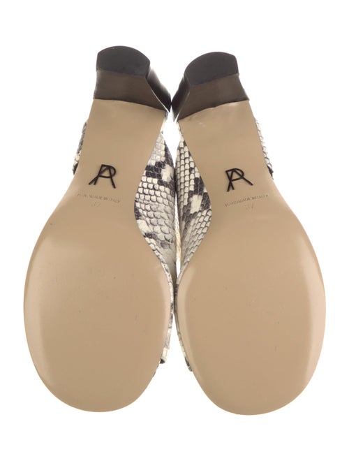 Paul Andrew Snakeskin Animal Print Slides