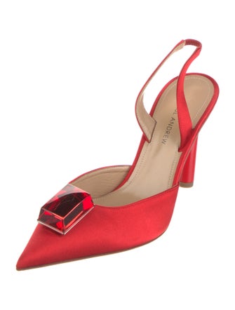 Paul Andrew Suede Slingback Pumps