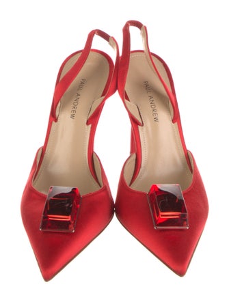 Paul Andrew Suede Slingback Pumps