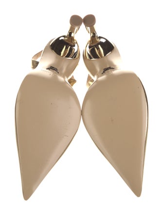 Paul Andrew Patent Leather Slingback Pumps