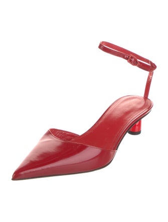 Paul Andrew Patent Leather Slingback Pumps