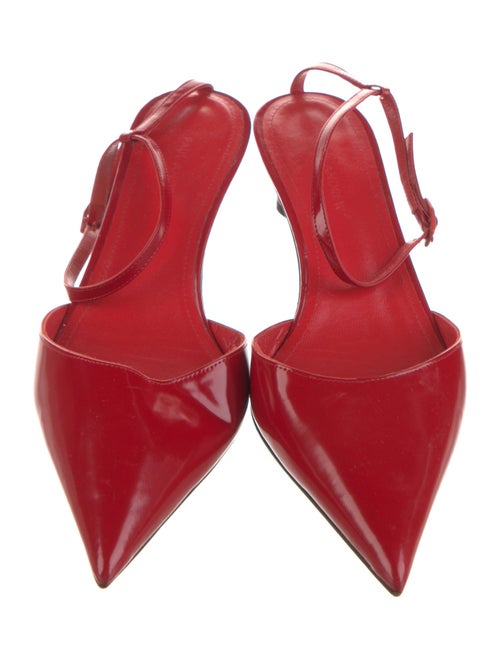 Paul Andrew Patent Leather Slingback Pumps