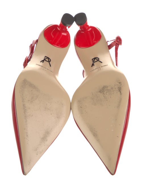 Paul Andrew Patent Leather Slingback Pumps