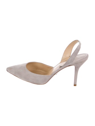 Paul Andrew Suede Slingback Pumps