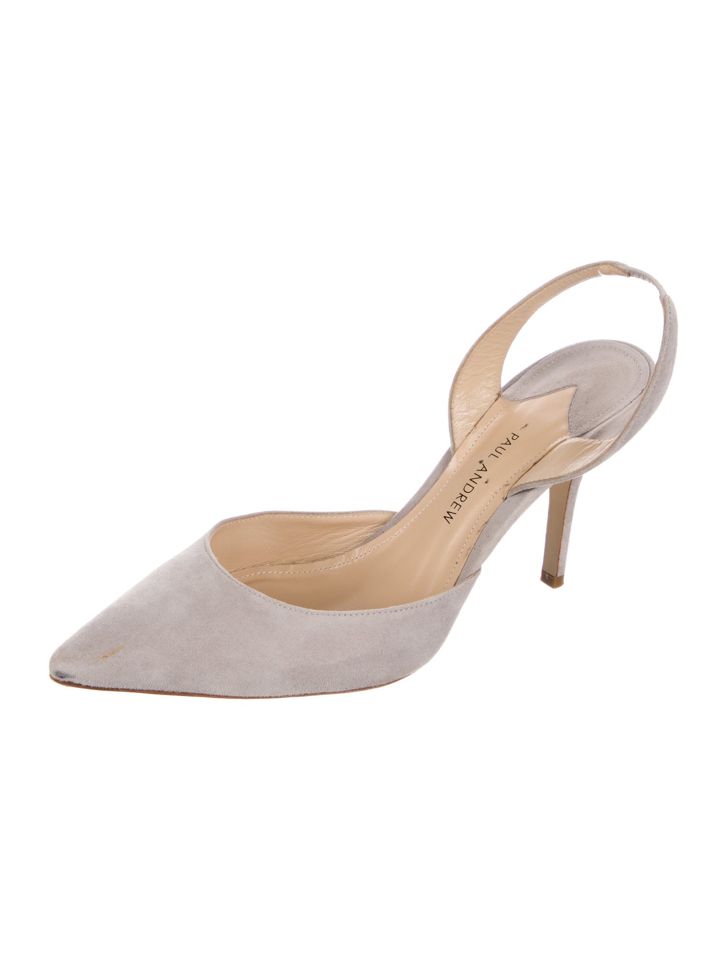 Paul Andrew Suede Slingback Pumps