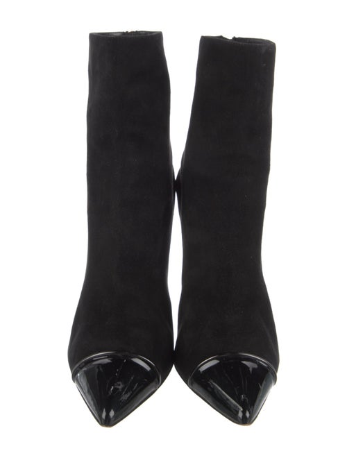 Paul Andrew Suede Leather Trim Embellishment Boots