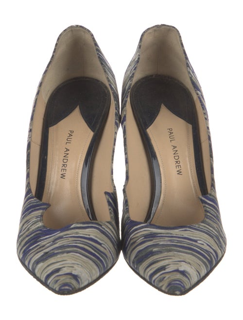 Paul Andrew Suede Printed Pumps