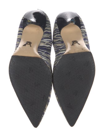 Paul Andrew Suede Printed Pumps