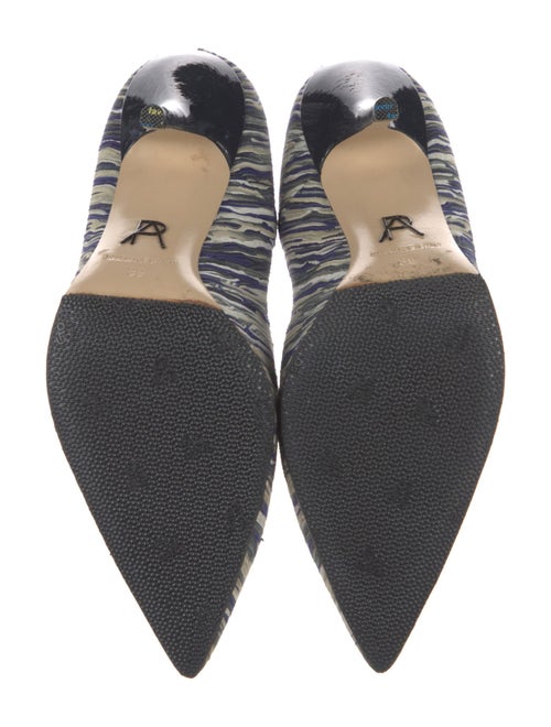 Paul Andrew Suede Printed Pumps