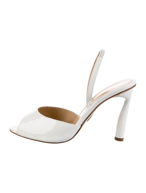 Paul Andrew Patent Leather Slingback Pumps