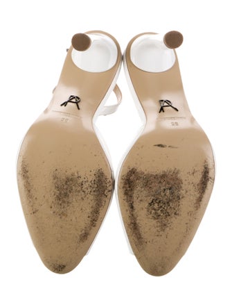 Paul Andrew Patent Leather Slingback Pumps