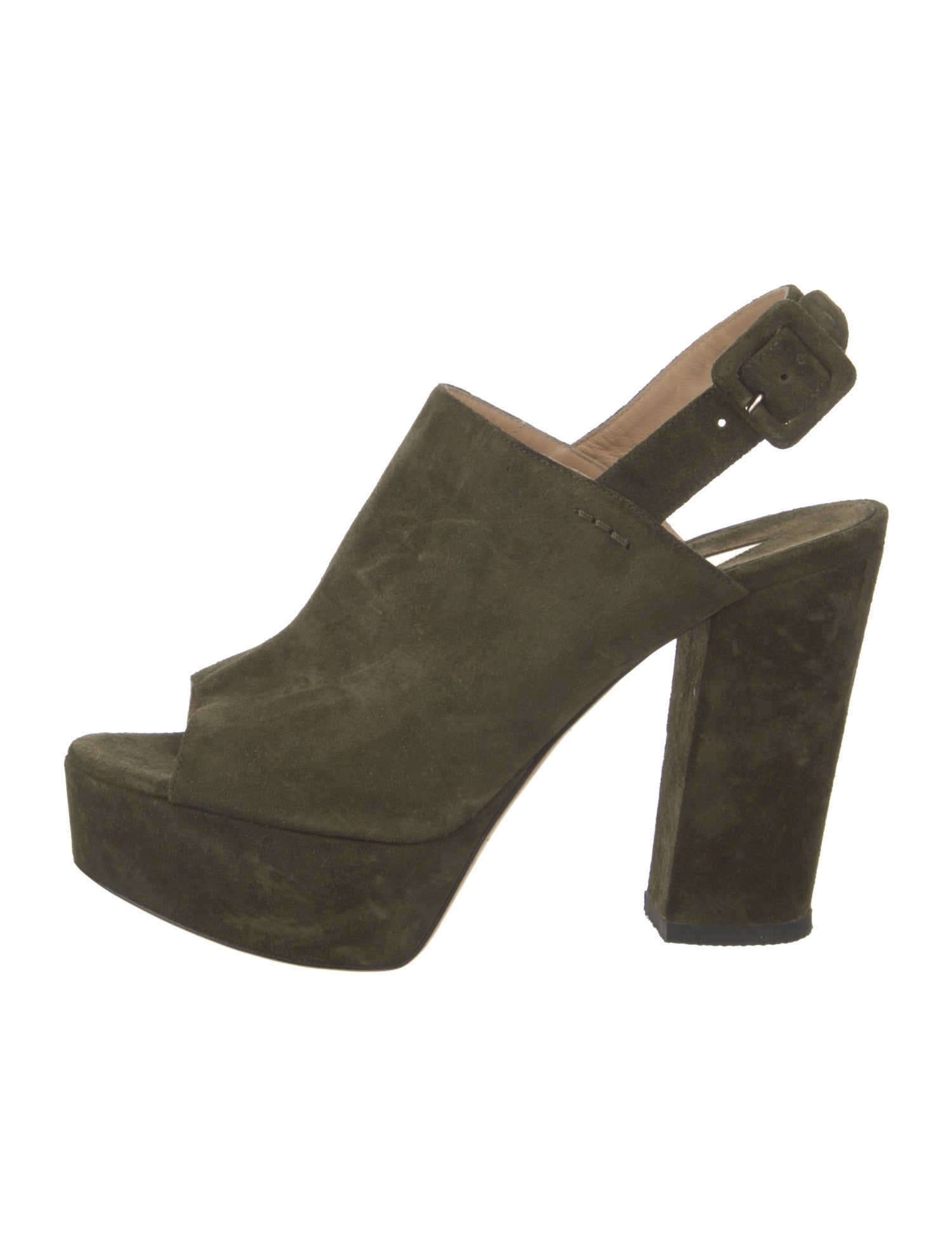 Paul Andrew Suede Slingback Sandals