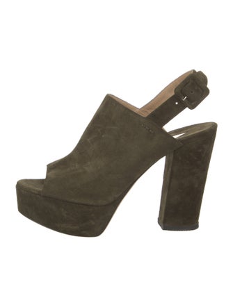 Paul Andrew Suede Slingback Sandals