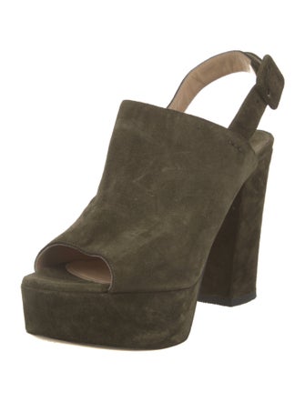 Paul Andrew Suede Slingback Sandals