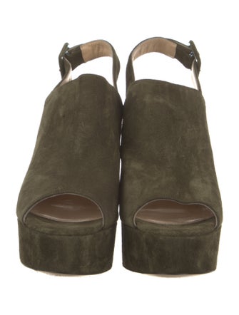 Paul Andrew Suede Slingback Sandals