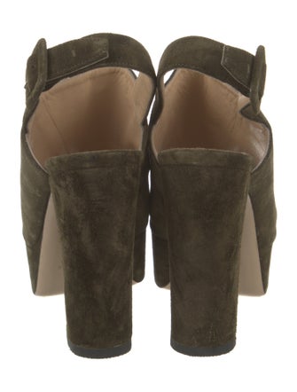 Paul Andrew Suede Slingback Sandals