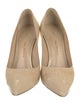 Paul Andrew Canvas Leather Trim Embellishment Pumps