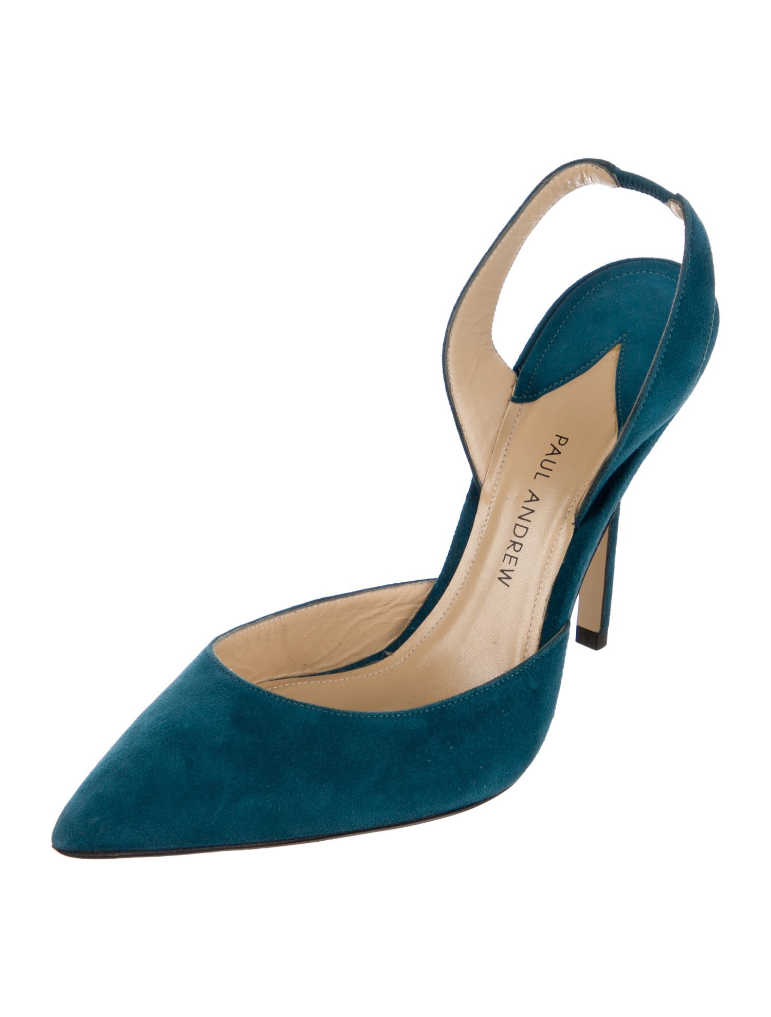 Paul Andrew Suede Slingback Pumps