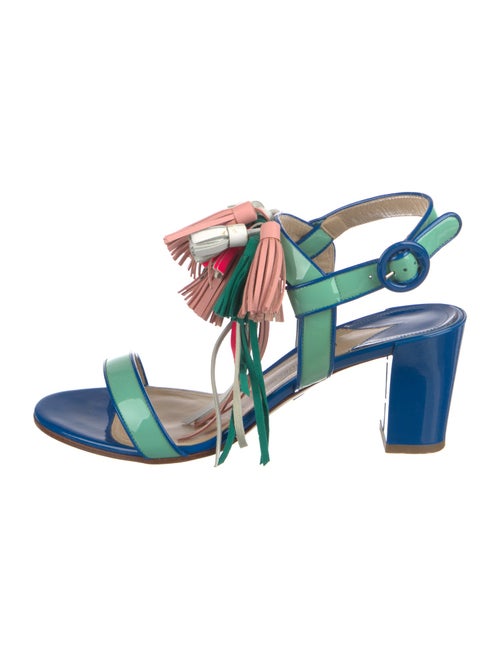Paul Andrew Patent Leather Slingback Sandals