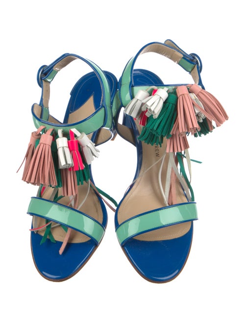 Paul Andrew Patent Leather Slingback Sandals