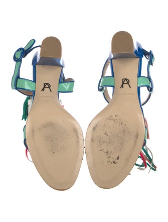 Paul Andrew Patent Leather Slingback Sandals