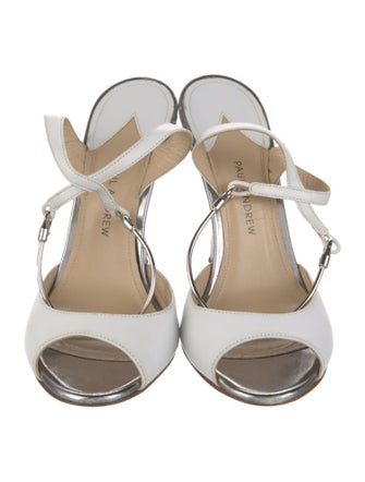 Paul Andrew Leather Slingback Pumps