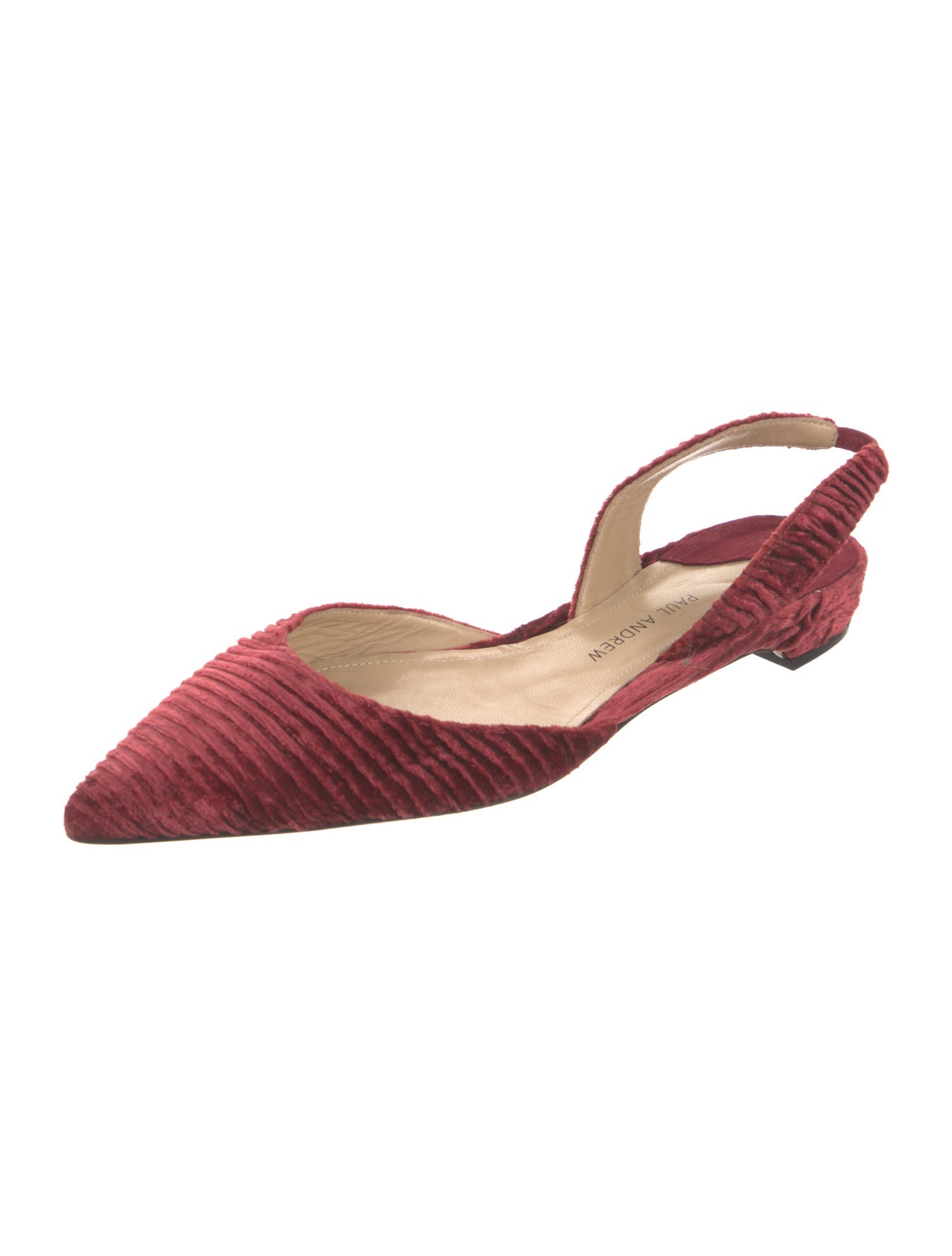 Paul Andrew Velvet Slingback Flats