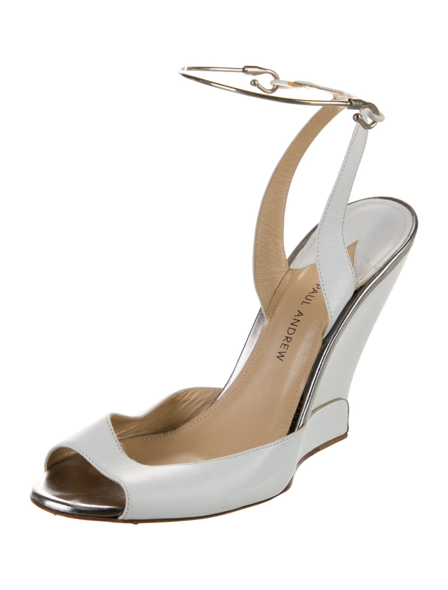 Paul Andrew Leather Slingback Pumps