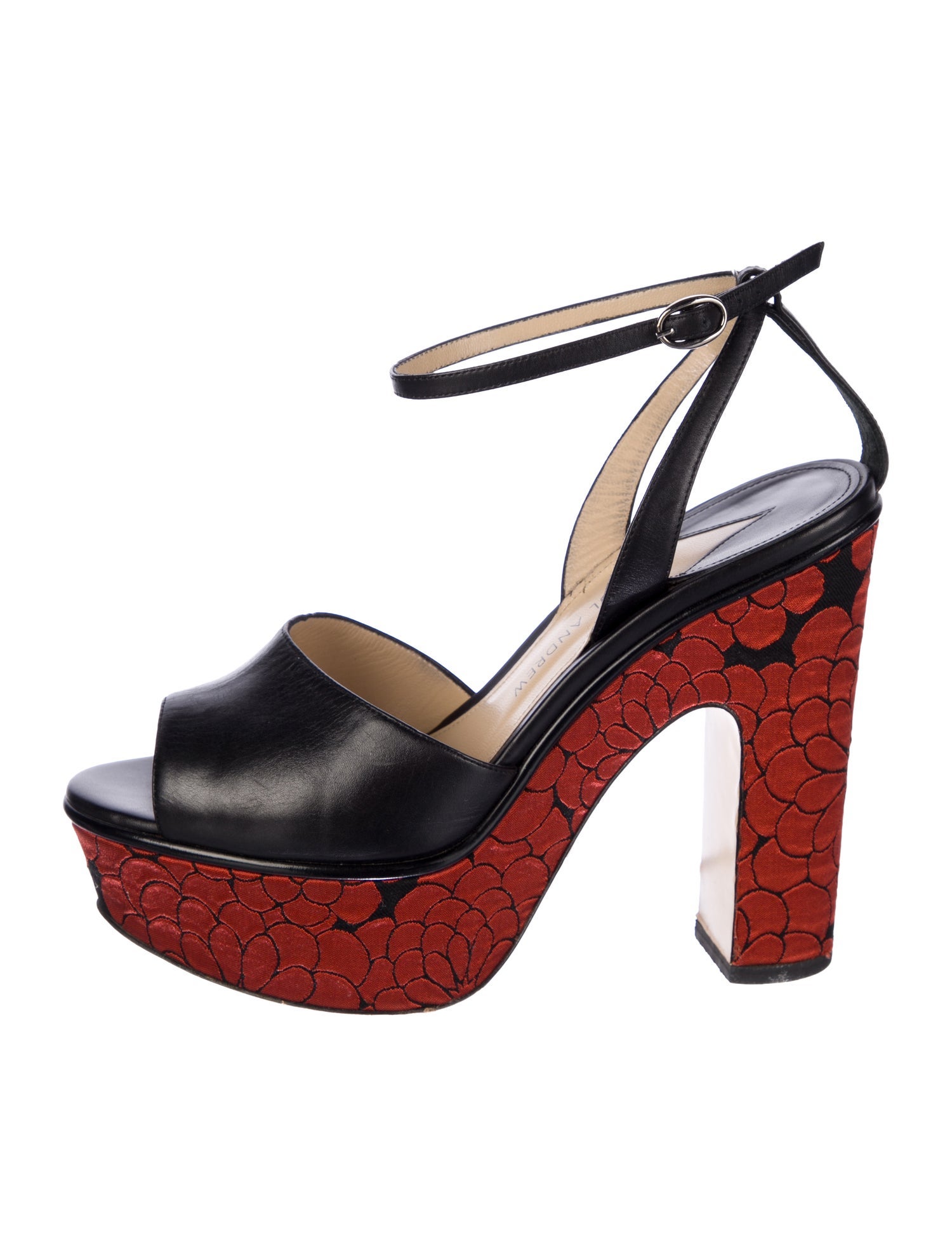 Paul Andrew Leather Printed Pumps