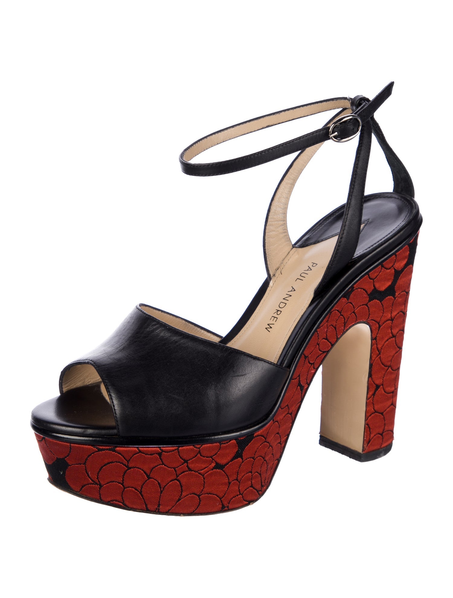 Paul Andrew Leather Printed Pumps