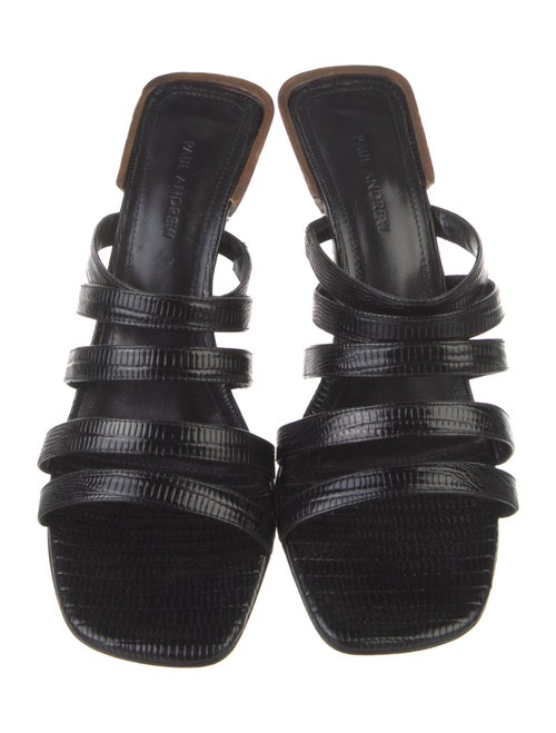 Paul Andrew Leather Studded Accents Slides